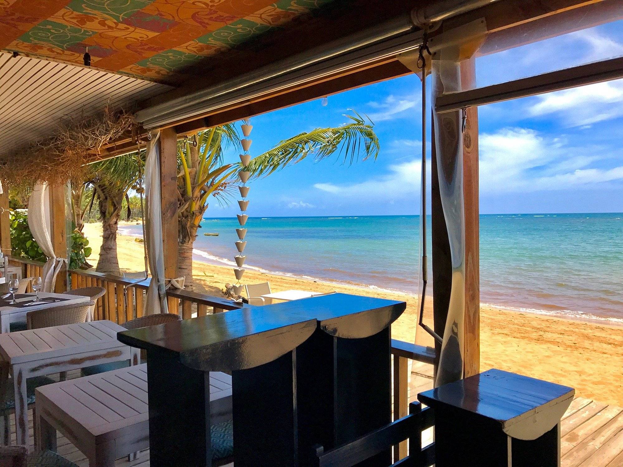 Vistas a la playa desde La Terrasse, Las Terrenas